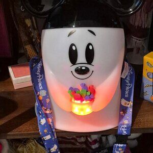 2025 Disney Springs Cute Ghost Popcorn Bucket New